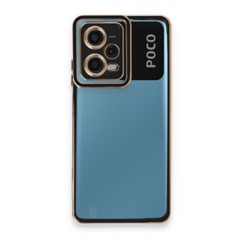 Newface Xiaomi Poco X5 5G Kılıf Liva Lens Silikon - Siyah