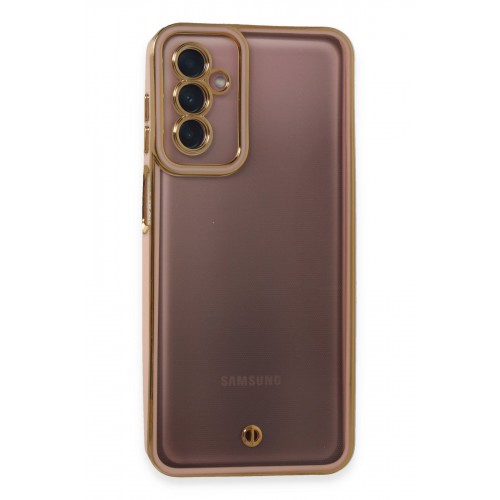 Newface Samsung Galaxy M13 Kılıf Liva Lens Silikon - Pudra