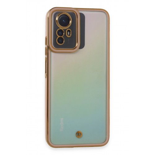 Newface Xiaomi Redmi Note 12S Kılıf Liva Lens Silikon - Pudra