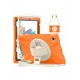 Newface Samsung Galaxy X200 Tab A8 10.5 Kılıf Amazing Tablet Kapak - Turuncu