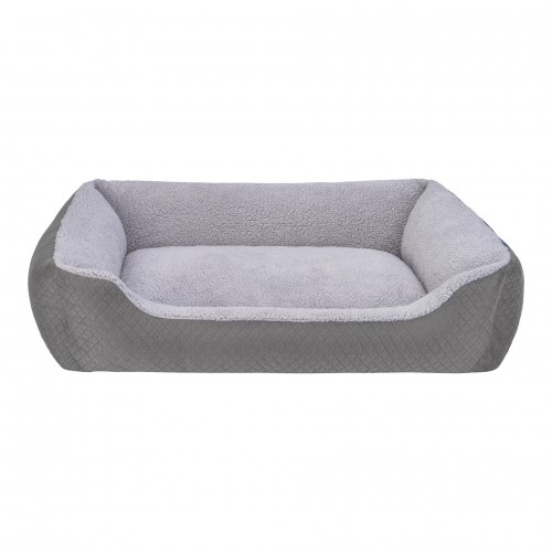 Pet Comfort Bravo Duo  Köpek Yatağı Gri/Gri Peluş L 90x70cm