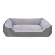 Pet Comfort Bravo Duo  Köpek Yatağı Gri/Gri Peluş L 90x70cm