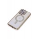Newface iPhone 15 Pro Max Kılıf Joke Simli Magneticsafe Kılıf - Gold