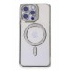 Newface iPhone 14 Pro Kılıf Joke Simli Magneticsafe Kılıf - Gümüş