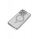 Newface iPhone 14 Pro Kılıf Joke Simli Magneticsafe Kılıf - Gümüş