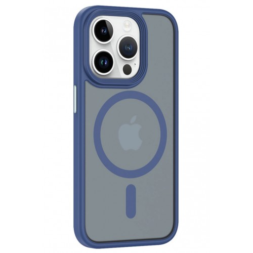 Newface iPhone 15 Pro Kılıf Trex Magneticsafe Kapak - Lacivert