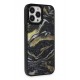 Newface iPhone 12 Pro Max Kılıf Moda Simli Kapak - Siyah