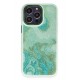 Newface iPhone 12 Pro Max Kılıf Moda Simli Kapak - Yeşil