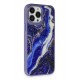 Newface iPhone 12 Pro Max Kılıf Moda Simli Kapak - Mavi