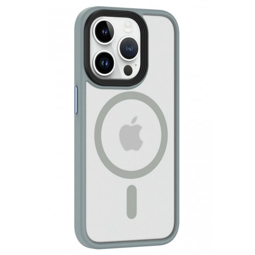 Newface iPhone 15 Pro Kılıf Trex Magneticsafe Kapak - Gri