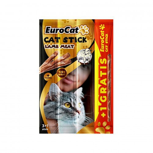 EUROCAT CATSTICK KUZU ETLI 4X5 GR X 4 ADET