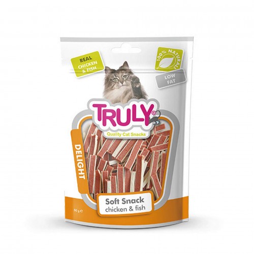 TRULY YUMUŞAK KEDI ÖDÜLÜ TAVUK-BALIK SANDWICH 50GR X 3 ADET