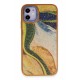 Newface iPhone 12 Kılıf Moda Simli Kapak - Kahverengi