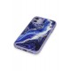 Newface iPhone 12 Kılıf Moda Simli Kapak - Mavi