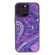 Newface iPhone 12 Pro Kılıf Moda Simli Kapak - Derin Mor