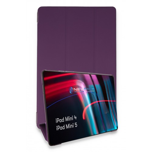 Newface iPad Mini 4 Kılıf Tablet Smart Kılıf - Mor