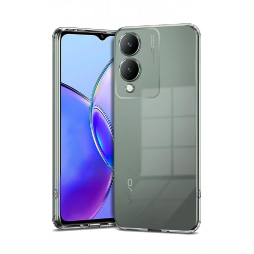 Newface Vivo Y17S Kılıf Lüx Şeffaf Silikon