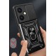 Newface Vivo Y27 Kılıf Pars Lens Yüzüklü Silikon - Kırmızı