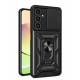 Newface Samsung Galaxy A05S Kılıf Pars Lens Yüzüklü Silikon - Siyah