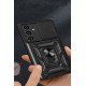 Newface Samsung Galaxy A05S Kılıf Pars Lens Yüzüklü Silikon - Siyah