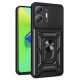 Newface İnfinix Hot 30 5G Kılıf Pars Lens Yüzüklü Silikon - Siyah