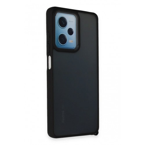 Newface Xiaomi Redmi Note 12 Pro 5G Kılıf Elegant Kapak - Siyah