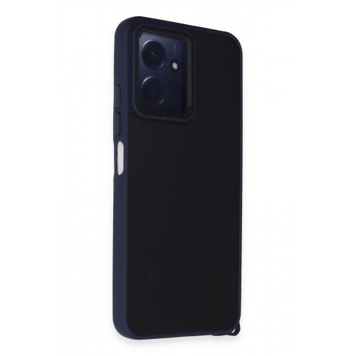 Newface Xiaomi Redmi Note 12 4G Kılıf Elegant Kapak - Lacivert