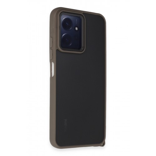 Newface Xiaomi Redmi Note 12 4G Kılıf Elegant Kapak - Titan Gri