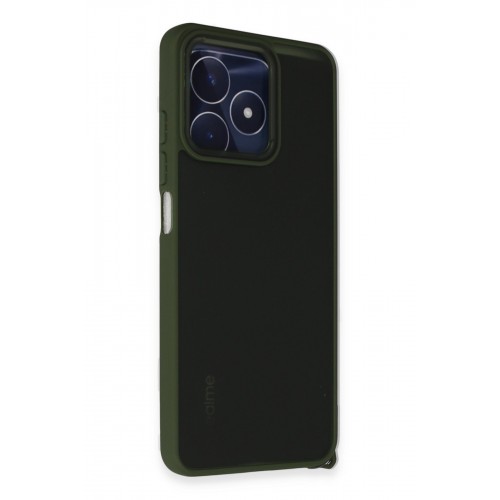 Newface Realme C53 Kılıf Elegant Kapak - Yeşil