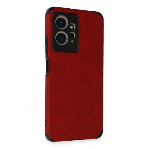 Newface Xiaomi Redmi Note 12 4G Kılıf Loop Deri Silikon - Kırmızı