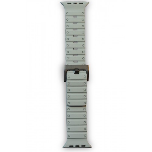 Newface Apple Watch 42mm Magnus Mıknatıslı Silikon Kordon - Gri