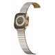 Newface Apple Watch 44mm Made Metal Kordon - Gümüş-Gold