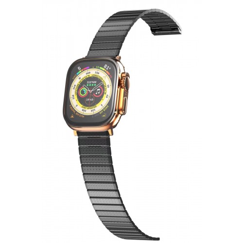 Newface Apple Watch Ultra 49mm Made Metal Kordon - Siyah