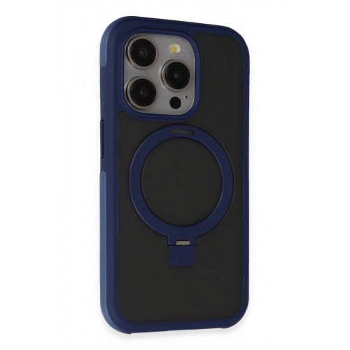 Joko iPhone 15 Pro Max Zorda Airbag Magsafe Standlı Kapak - Lacivert