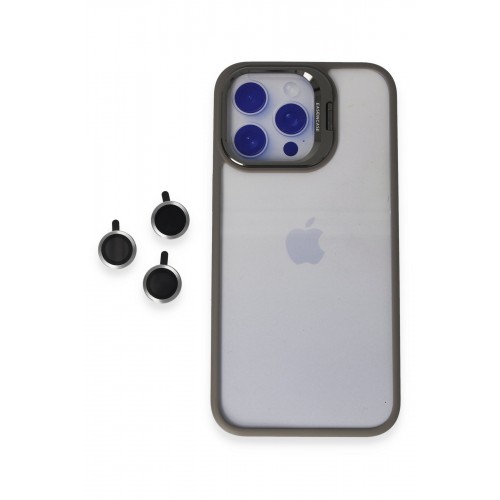 Joko iPhone 15 Pro Max Kılıf Roblox Lens Standlı Kapak - Titan Gri