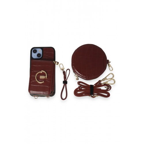 Joko iPhone 14 Kılıf Ermes Kapak - Bordo