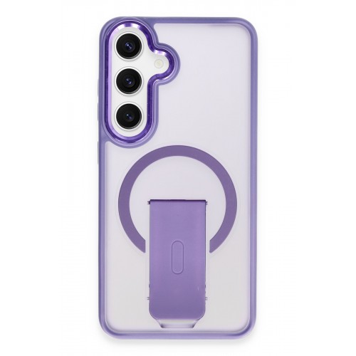 Joko Samsung Galaxy S24 Plus Tork Magsafe Standlı Kapak - Derin Mor
