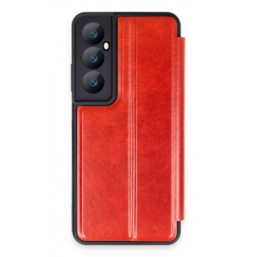 Newface Realme C65 Kılıf Flip Cover - Kırmızı