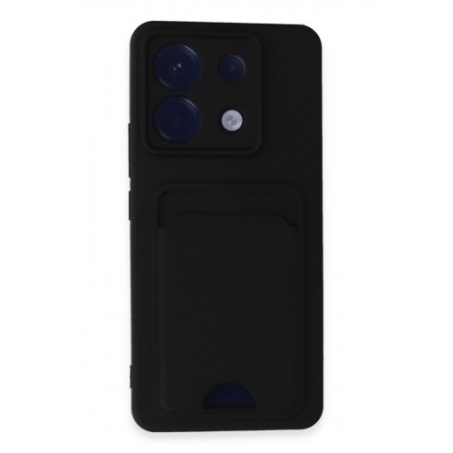 Newface Xiaomi Poco X6 Kılıf Kelvin Kartvizitli Silikon - Siyah