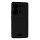 Newface Xiaomi Poco M6 Pro 4G Kılıf Kelvin Kartvizitli Silikon - Siyah
