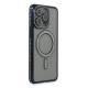 Newface iPhone 14 Pro Kılıf Joke Simli Magneticsafe Kılıf - Lacivert