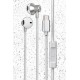 Newface LS-730 1.2M iPhone 15 Serisi ile Uyumlu Type-C Kablolu Kulaklık - Gri