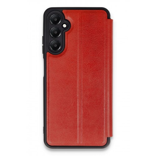 Newface Samsung Galaxy A25 5G Kılıf Flip Cover - Kırmızı