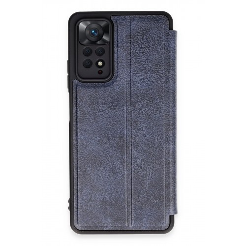 Newface Xiaomi Redmi Note 11 Pro Kılıf Flip Cover - Lacivert