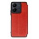 Newface Xiaomi Redmi 13C Kılıf Flip Cover - Kırmızı