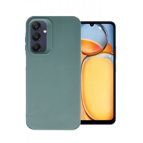 Newface Samsung Galaxy A35 5G Kılıf Petro Silikon - Koyu Yeşil