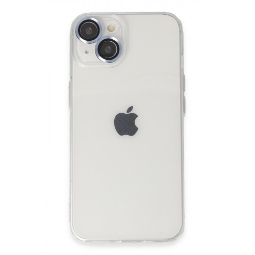 Newface iPhone 14 Kılıf Luko Lens Silikon - Sierra Blue