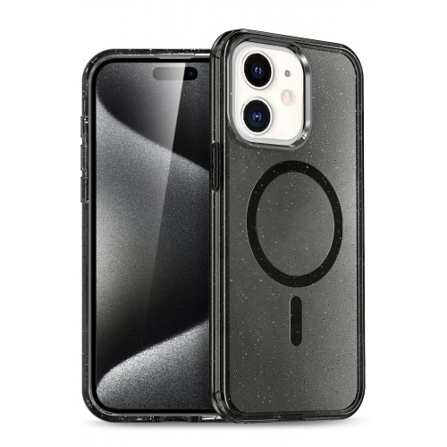 Newface iPhone 12 Kılıf Glow Magsafe Kapak - Siyah