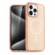 Newface iPhone 15 Pro Max Kılıf Glow Magsafe Kapak - Turuncu