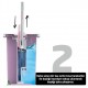 VİP SET JUNİOR TEMİZ SU VE KİRLİ SU AYRI KOVADA 7 3,5 LİTRE KREM-E:22 CM-B:28 CM-Y:40 CM